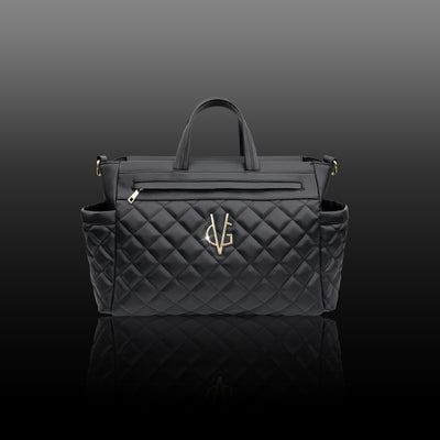FIRST LOVE COLLECTION - Borsa passeggino trapuntata nera