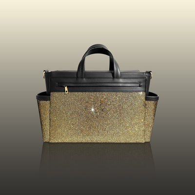 Wonderful Christmas - Borsa passeggino glitter gold