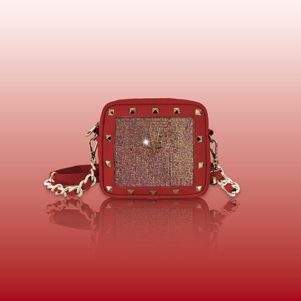 Wonderful Christmas - Mini Cubotto rosso & cristalli