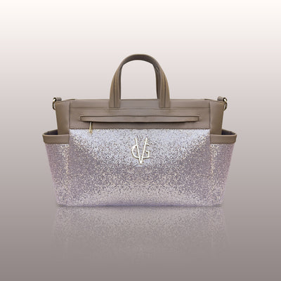 FIRST LOVE COLLECTION - Borsa passeggino glitter cipria scuro