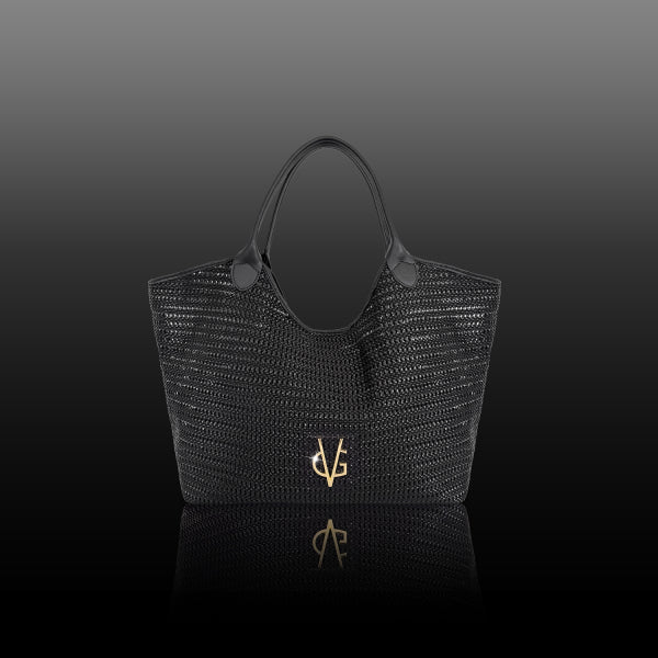 VG Shopper rafia nera