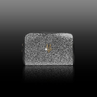 FIRST LOVE COLLECTION - Beauty case glitter grigio